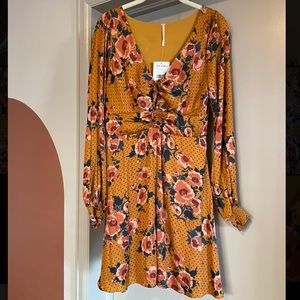 NWT Free People Morning Light Floral Dress